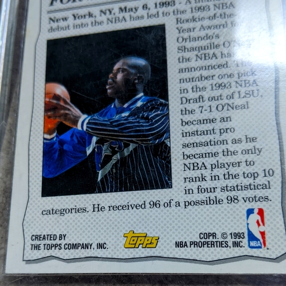 Shaquille O'Neal 1992-93 HighlightRookie year card - Picture 4 of 7